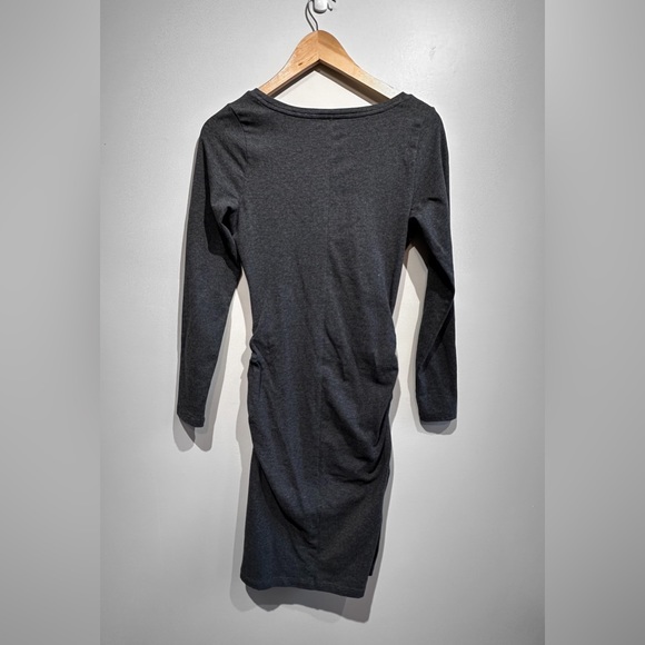 Maternity Long-Sleeve Jersey-Knit Bodycon Dress - Picture 3 of 4